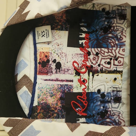 ROBERT GRAHAM MEN'S XS SHORT SLEEVE BUTTON UP - Picture 6 of 7